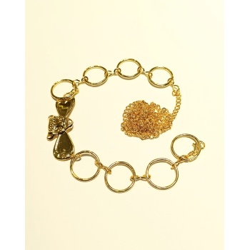 Monalisa Home Sarı Renk Altın Görünümlü Figürlü Bel Zinciri