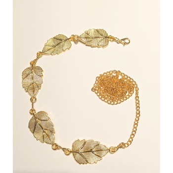 Monalisa Home Sarı Renk Altın Görünümlü Figürlü Bel Zinciri