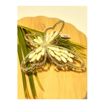 Monalisa Home 10 cm Lüks Gösterişli Renkli Metal Kıstırma Toka