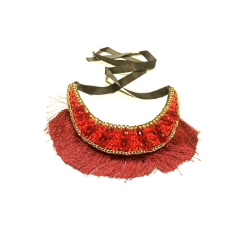 Monalisa Home Lüks Tasarım Taşlı Geleneksel Boyun Sarkaçlı Kolye