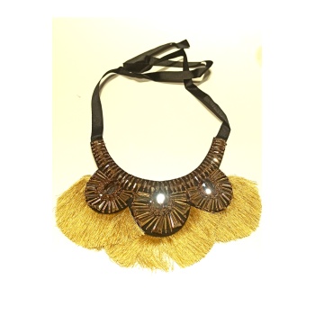 Monalisa Home Lüks Tasarım Taşlı Geleneksel Boyun Sarkaçlı Kolye