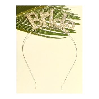 Monalisa Home Taşlı BRİDE Yazılı Gelin Taçı