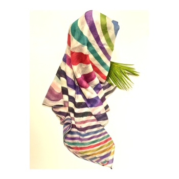 Monalisa Home 90x90 Lüks Figürlü Gösterişli Dökümlü Eşarp