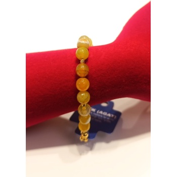 Monalisa Home Lüks Renkli Akik Taş Figürlü Bileklik