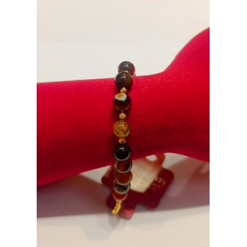 Monalisa Home Lüks Renkli Akik Taş Figürlü Bileklik