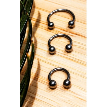 Monalisa Home Gümüş Renk Üç Adet  8-10-13mm Yarın Ay Pirsing