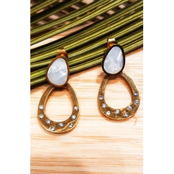 Monalisa Home Çelik Figürlü Lüks Küpe