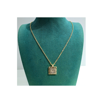 Monalisa Home  Lüks Figürlü Gösterişli  Kararmaz Çelik Kolye