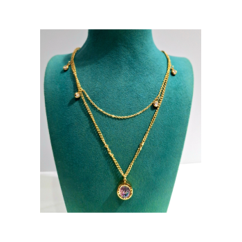 Monalisa Home  Lüks Figürlü Gösterişli  Kararmaz Çelik Kolye