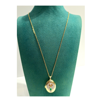 Monalisa Home  Lüks Figürlü Gösterişli  Kararmaz Çelik Kolye