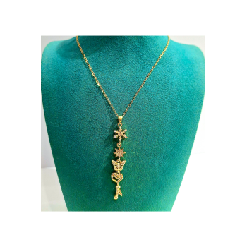 Monalisa Home  Lüks Figürlü Gösterişli  Kararmaz Çelik Kolye