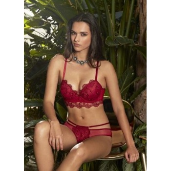 Monalisa Home 4484  Sütyen Takım 80 B - Bordo