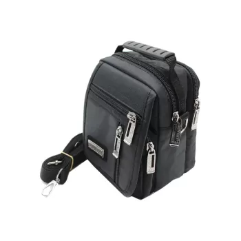 Monalisa Home Erkek Lüks  Siyah Renk Küçük Bol Bölmeli El Çantası