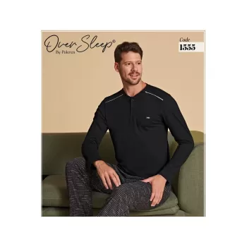 Lacivert Erkek Pijama Takımı L  Beden