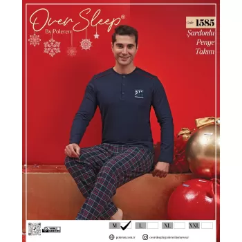 Füme Erkek Pijama Takımı M  Beden