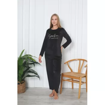 Monalisa Home Lüks Gösterişli Kahverengi L Beden Pijama Takımı