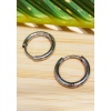 Monalisa Home 10mm Gümüş Renk  Halka Unisex Çelik Küpe