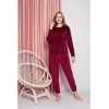 Bordo Pijama Takımı L Beden