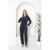 Lacivert Pijama Takımı L Beden