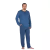 Lacivert Erkek Pijama Takımı 4XL  Beden