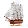 Monalisa Home 50 cm Uzunlukta Ahşap Yelkenli Maket Gemi