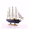 Monalisa Home 29 cm Uzunlukta Ahşap Yelkenli Maket Gemi