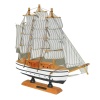 Monalisa Home 32 cm Uzunlukta Ahşap Yelkenli Maket Gemi