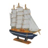 Monalisa Home 20cm Uzunlukta Ahşap Yelkenli Maket Gemi