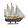 Monalisa Home 15cm Uzunlukta Ahşap Yelkenli Maket Gemi