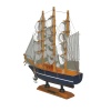 Monalisa Home 15cm Uzunlukta Ahşap Yelkenli Maket Gemi