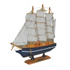 Monalisa Home 15cm Uzunlukta Ahşap Yelkenli Maket Gemi