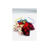 Renkli Desenli Taç Toka Bandana Set