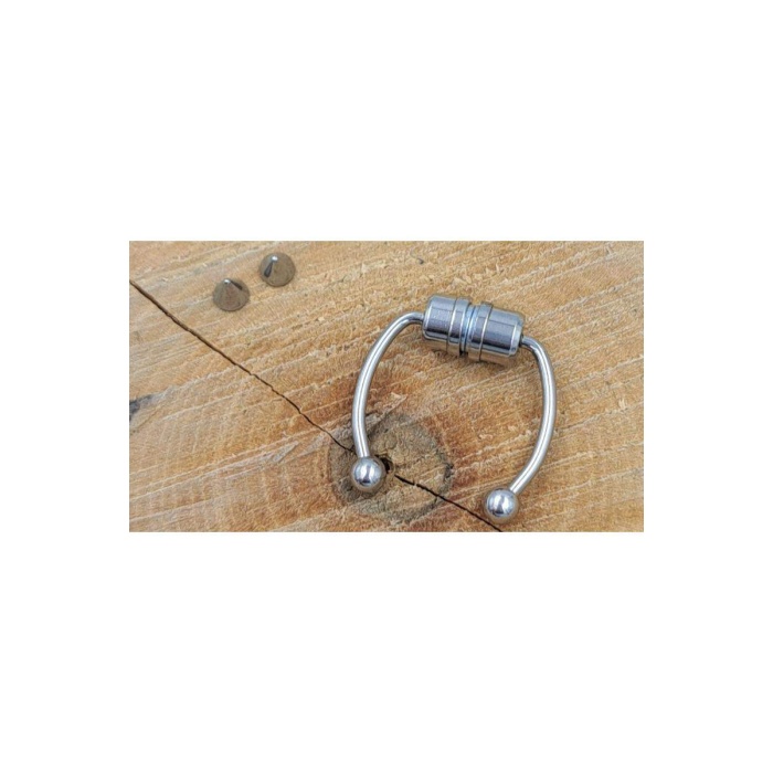 Çelik Gümüş Renk Mıknatıslı Piercing
