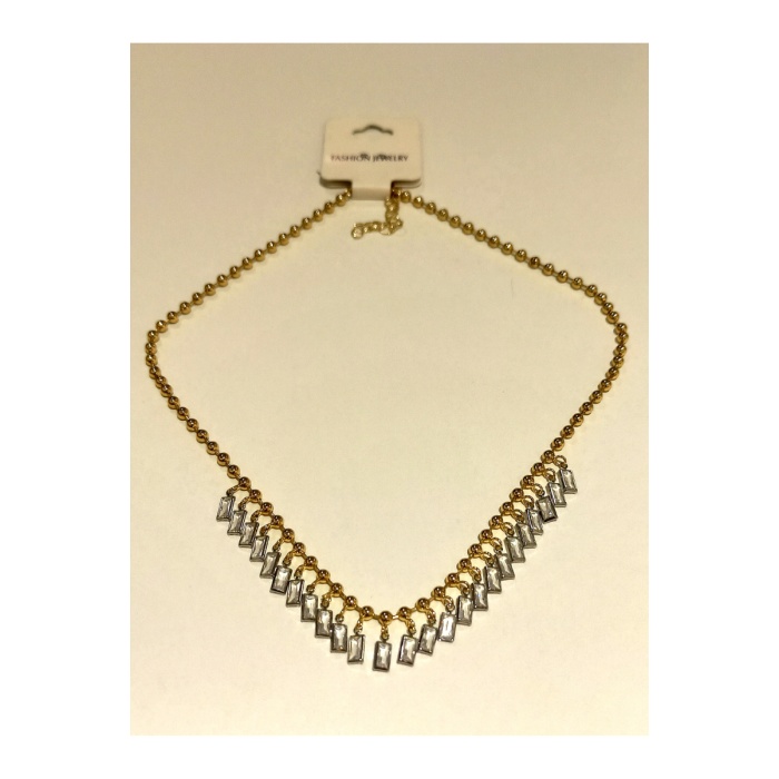 Monalisa Home Gold Renk Lüks Figürlü Gösterişli Taşlı Kolye