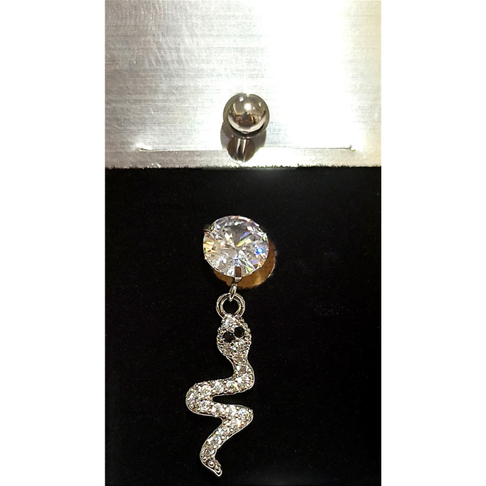 Monalisa Home Gümüş Renk Lüks Figürlü Gösterişli Göbek Pirsing