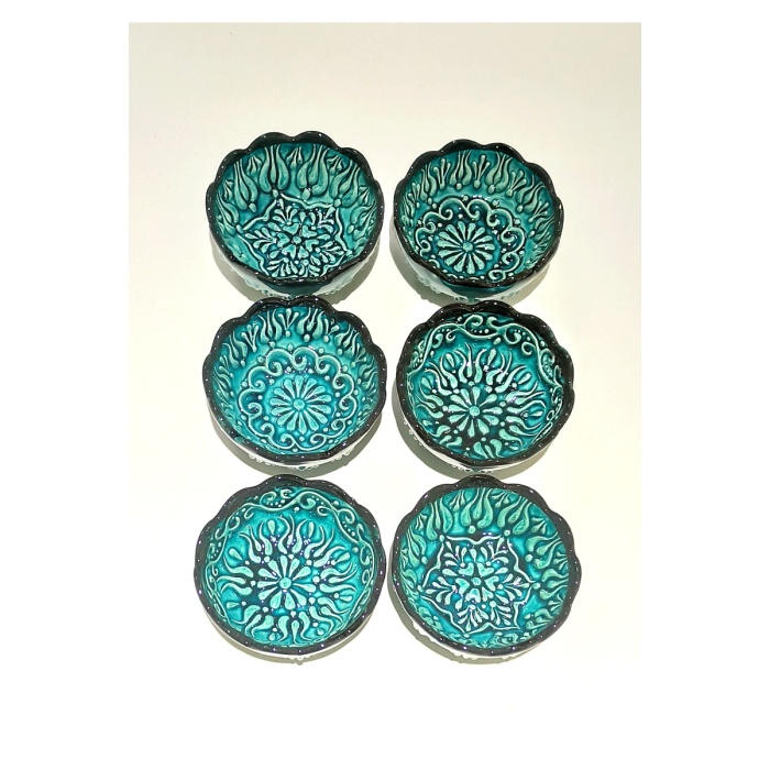 Monalisa Home Renkli Lüks Figürlü Gösterişli Kültürel El Yapımı Çerezlik Takım