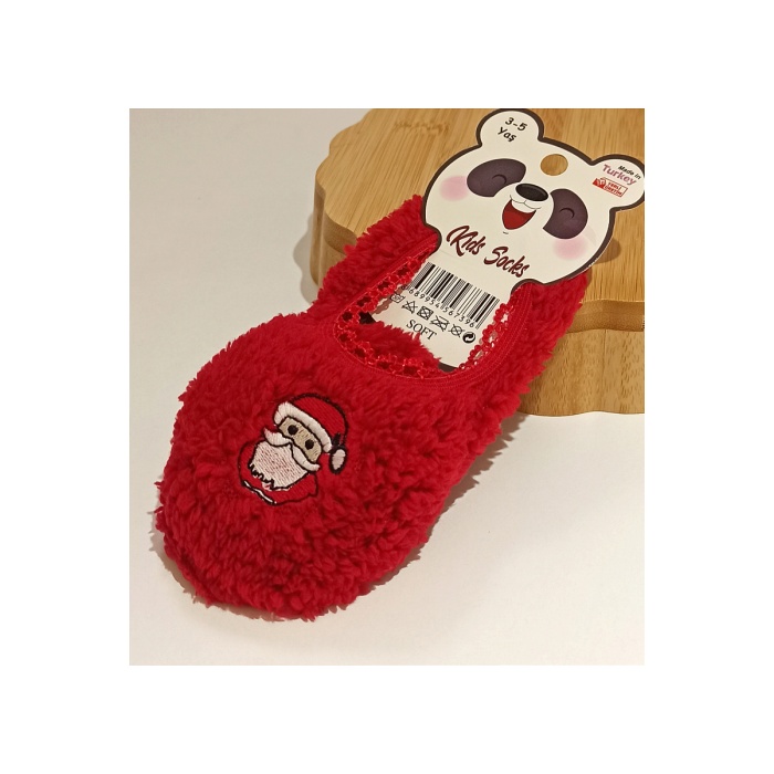 Monalisa Home 3-5 Yaş Gösterişli Yumoş Kırmızı Renk  Çocuk Patik Çorap