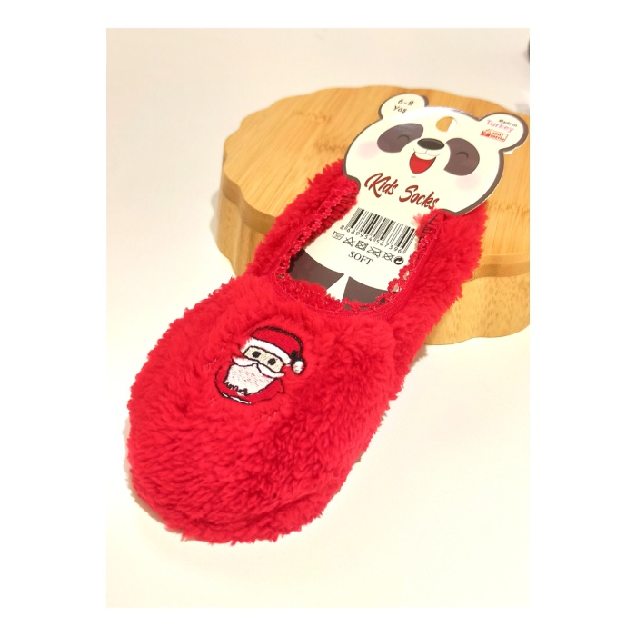Monalisa Home 6-8 Yaş Gösterişli Yumoş Kırmızı Renk  Çocuk Patik Çorap