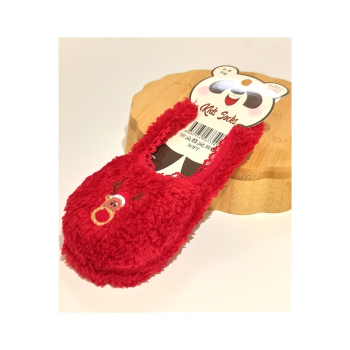 Monalisa Home 6-8 Yaş Gösterişli Yumoş Kırmızı Renk  Çocuk Patik Çorap