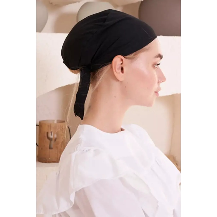 Monalisa Home Siyah Renk Likralı Gösterişli Lüks Bone