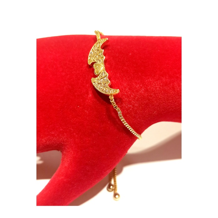 Monalisa Home Gold Renk Lüks Figürlü Gösterişli Ayarlanabilir Bileklik