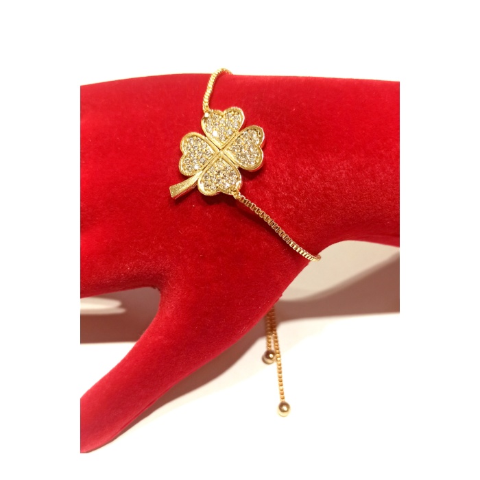 Monalisa Home Gold Renk Lüks Figürlü Gösterişli Ayarlanabilir Bileklik