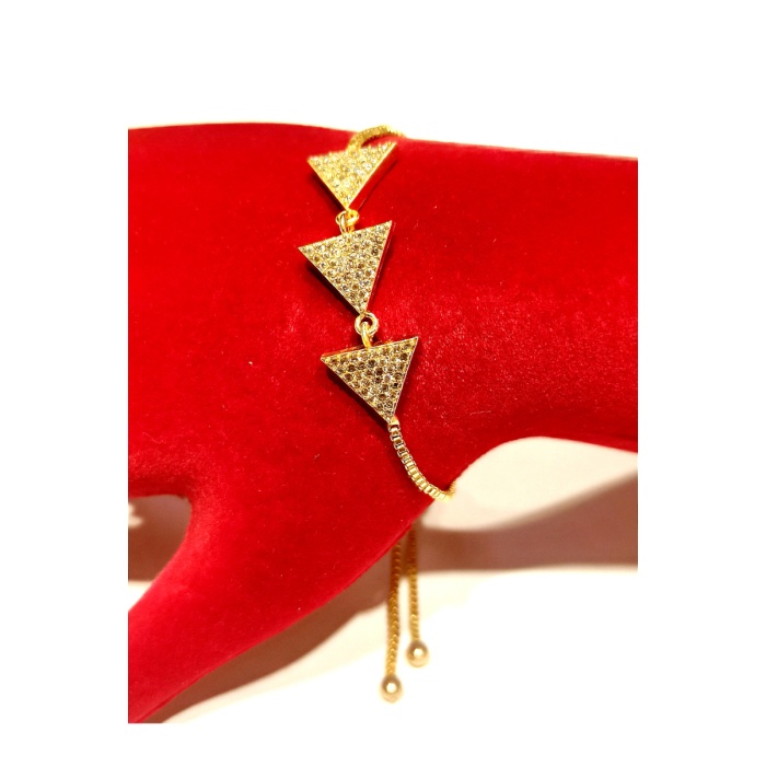 Monalisa Home Gold Renk Lüks Figürlü Gösterişli Ayarlanabilir Bileklik