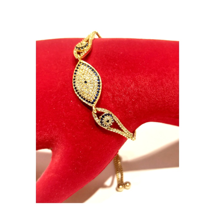 Monalisa Home Gold Renk Lüks Figürlü Gösterişli Ayarlanabilir Bileklik