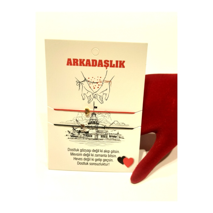 Monalisa Home Figürlü Gösterişli İkili Arkadaş Temalı Bileklik