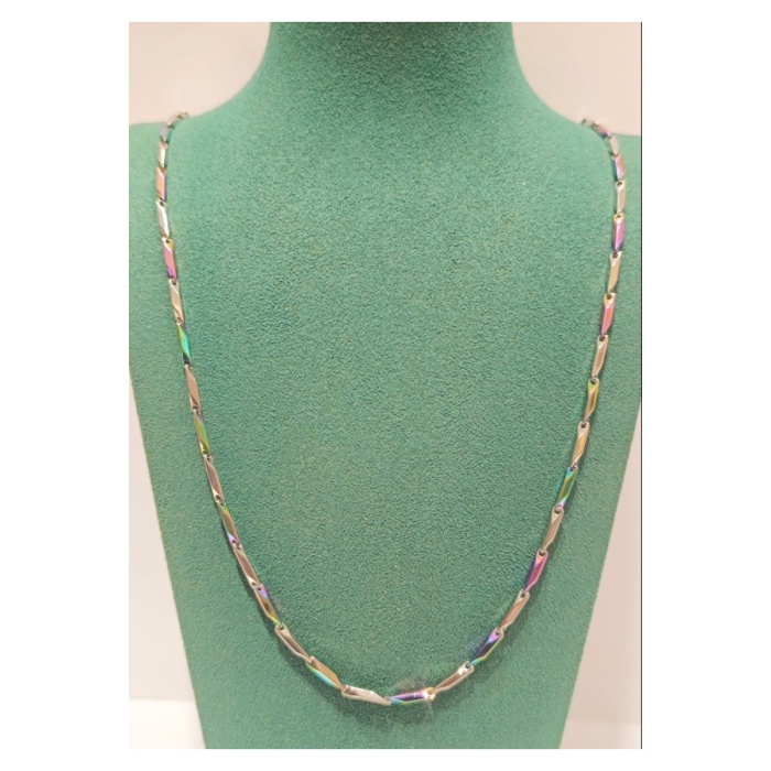 Monalisa Home Lüks Gösterişli Parlak Zincir Çelik Erkek Kolye