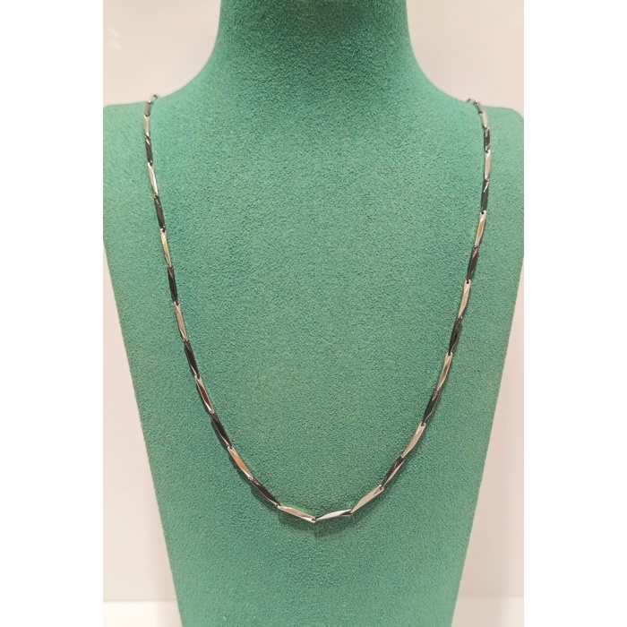 Monalisa Home Lüks Gösterişli Parlak Zincir Çelik Erkek Kolye