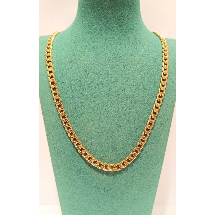 Monalisa Home Lüks Gösterişli Parlak Zincir Çelik Erkek Kolye