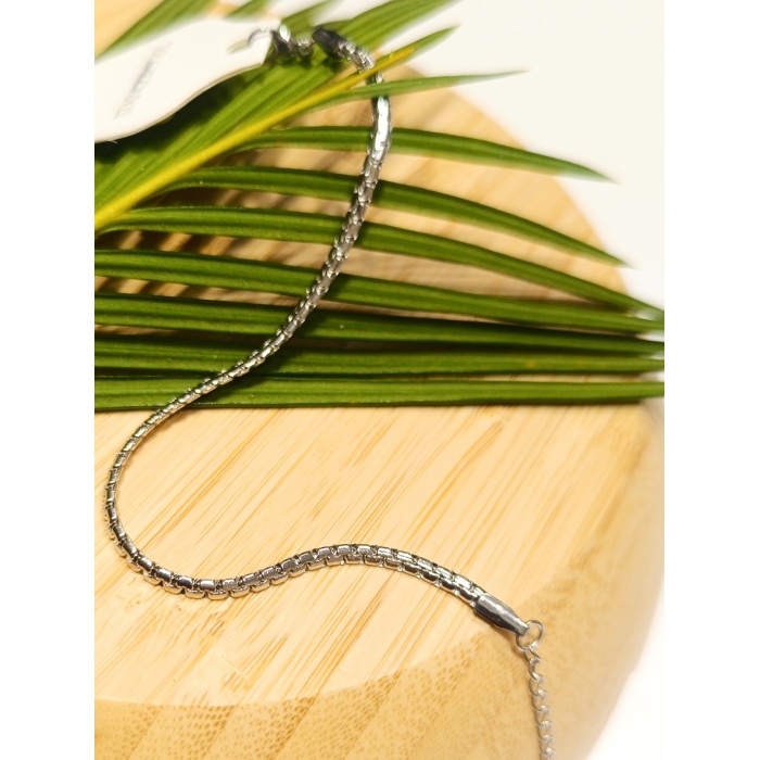 Monalisa Home Lüks Gösterişli Parlak Zincir Çelik Erkek Bileklik