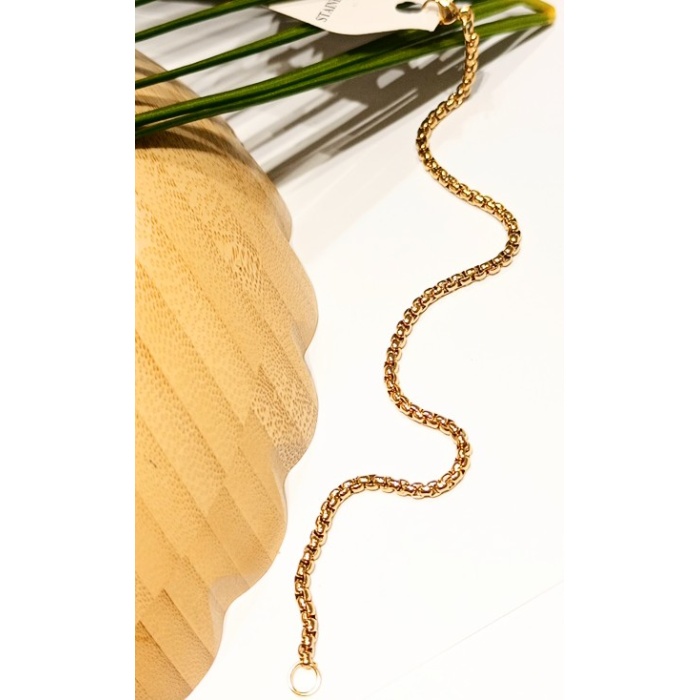 Monalisa Home Lüks Gösterişli Parlak Zincir Çelik Erkek Bileklik